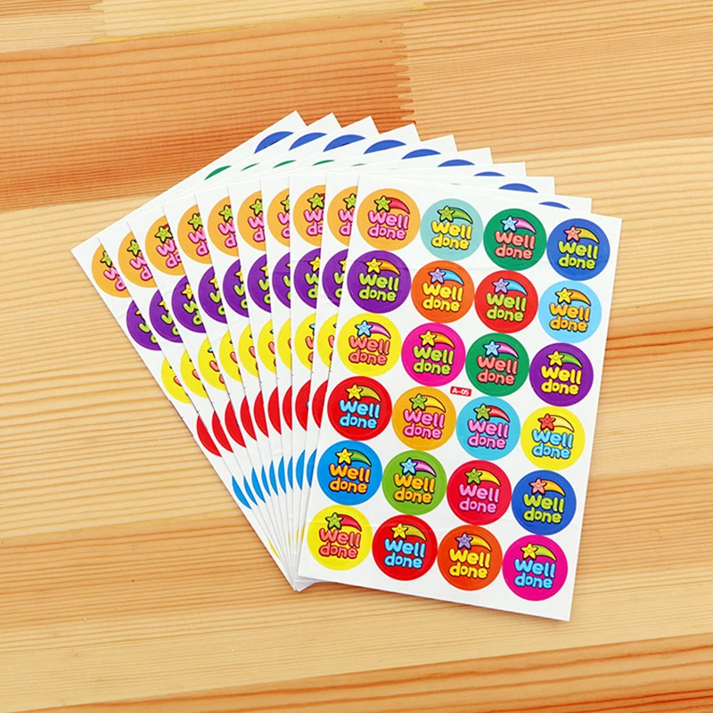 480 Pcs Reward Stickers Motivational Stickers for School Reward Students Teachers Cute Animals Sticker Labels Children Kids Gift