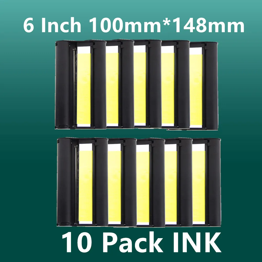 Imagem -01 - Pacotes de Impressora Fotográfica com Cores de Tinta e Papel para Canon Selfunciona Cp1300 Cp1200 Cp910 Cp900 10 pacotes de impressora fotografica com cores de tinta e papel para canon selfunciona cp1300 cp1200 cp910 cp900 10 01