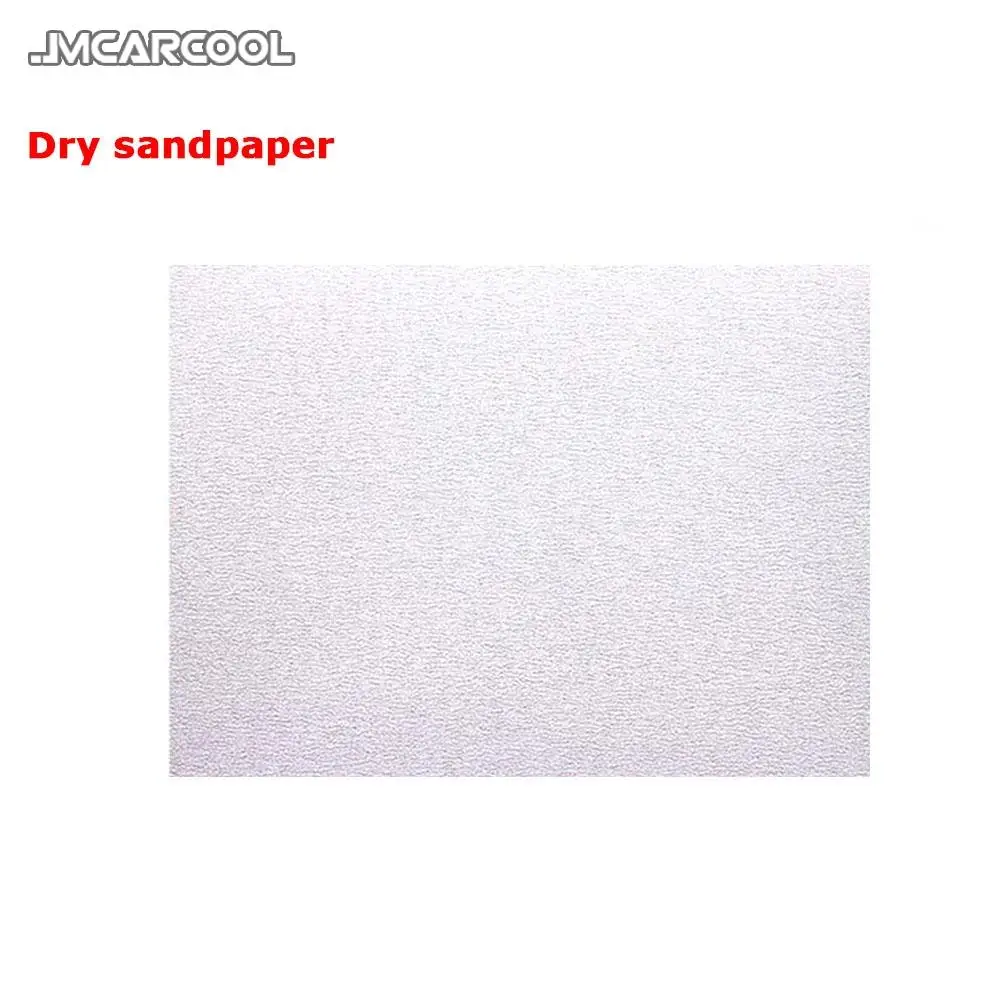 5 PCS Dry sandpaper rectangular 600# woodworking hand-polished auto parts paint white dry sandpaper For Universal