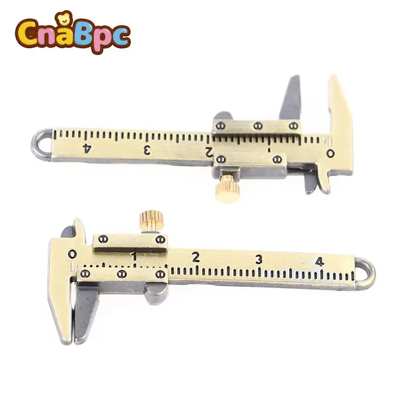 1/6 1/12 Miniature Vernier Caliper, Dollhouse Decoration Simulation Metal Vernier Caliper Model Dollhouse Mini DIY Decor Toys