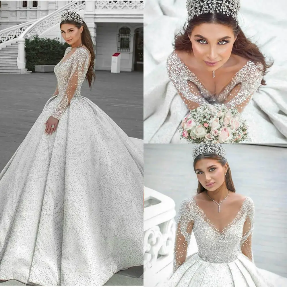 

Lace A-Line Wedding Dresses Illusion Sleeveless Appliques Bridal Gowns Custom Made Button Back Sweep Train Robe De Mariee