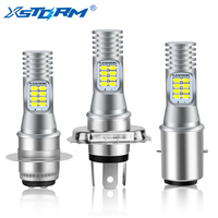H4 H6 Led Motorcycle Headlight Bulb Canbus P15D BA20D Fog Light 12 SMD 10000LM Hi Lo Lamp Scooter Accessories Moto Lights