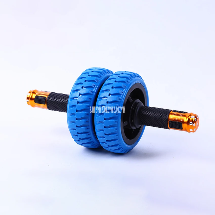 K9025 Ab Roller Wheel Double Bearing Silent Power Roller Double-Wheeled Ab Coaster Antiskid Solid Steel Abdominal Muscle Wheel