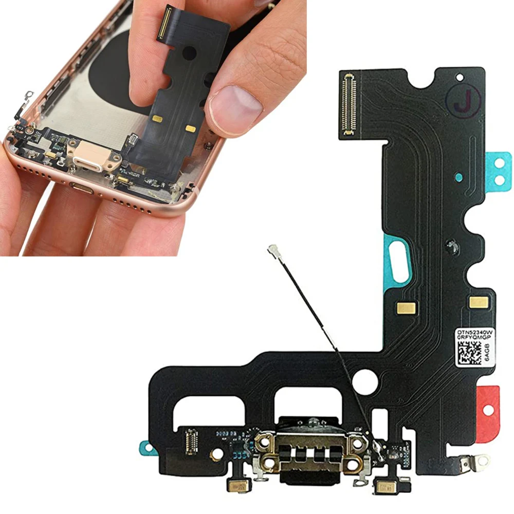 Charging Dock Flex Cable Connector Data With Headphone Jack USB Charger Port For iPhone 7 7Plus 8G 8 Plus