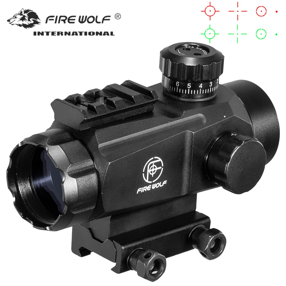 Fire Wolf 1X35 Hunting Tactical Red Dot Optical Scope Pistol Rifle Scope Hunting Scope