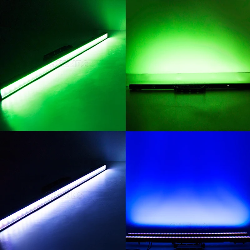 1 ADET RGBW LED Piksel 40x0.3 W Şerit Işık RJ45 Konektörü DMX Sanat Net Kontrol Programı Sahne Bar Parti Dekorasyon Etkisi Yıkama Işığı