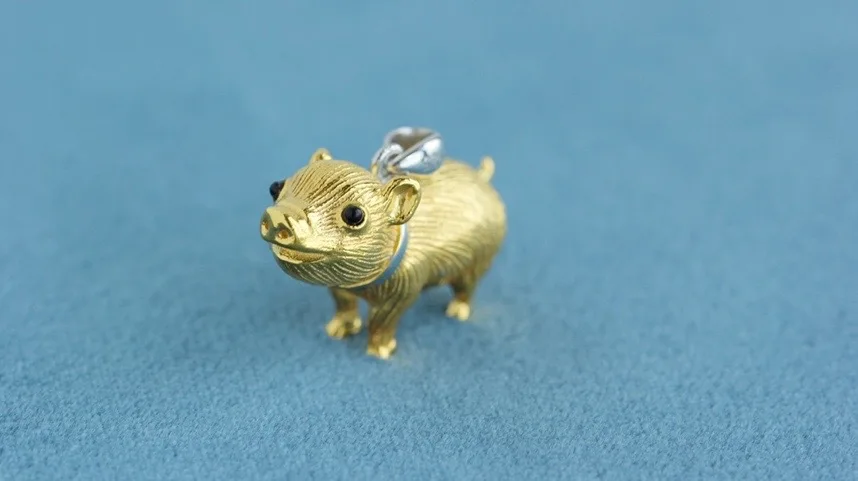 S.EAST SUN  Italian craft Sterling Silver Handmade cute cute pig pendant suitable for women's party jewelry gifts