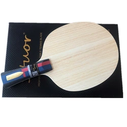 Stuor-raqueta de Ping Pong de fibra de carbono azul, accesorios de tenis de mesa de ataque rápido, logotipo dorado, 7Plys