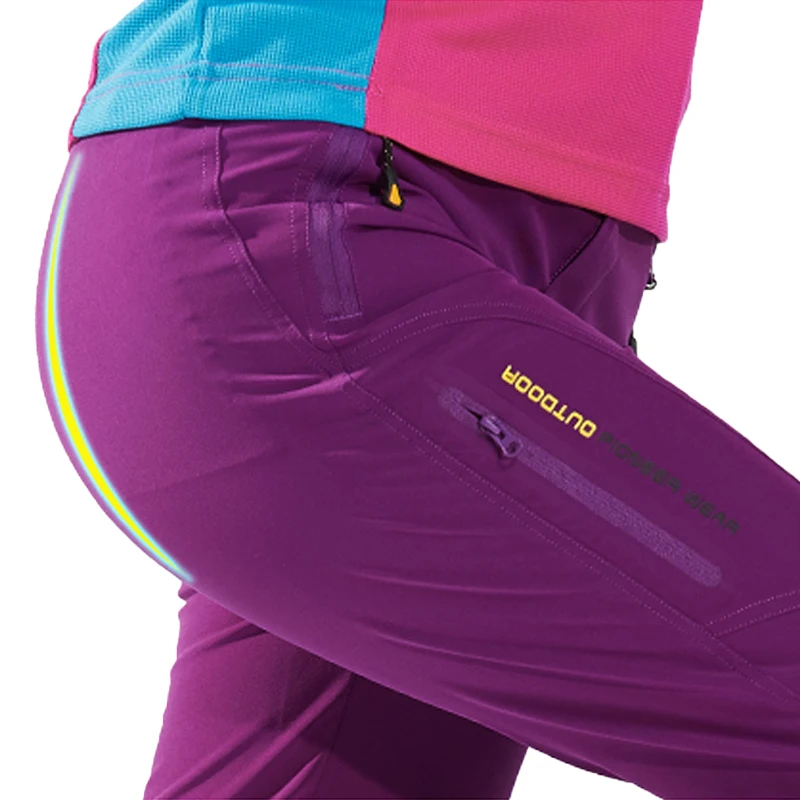 LNGXO-pantalones de senderismo impermeables para mujer, Trekking, Camping, escalada, correr, al aire libre, secado rápido, elásticos, transpirables,