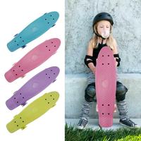 Beginner Skateboards 22 Inch Mini Cruiser Retro Skateboard for Kids Boys Youths Beginners