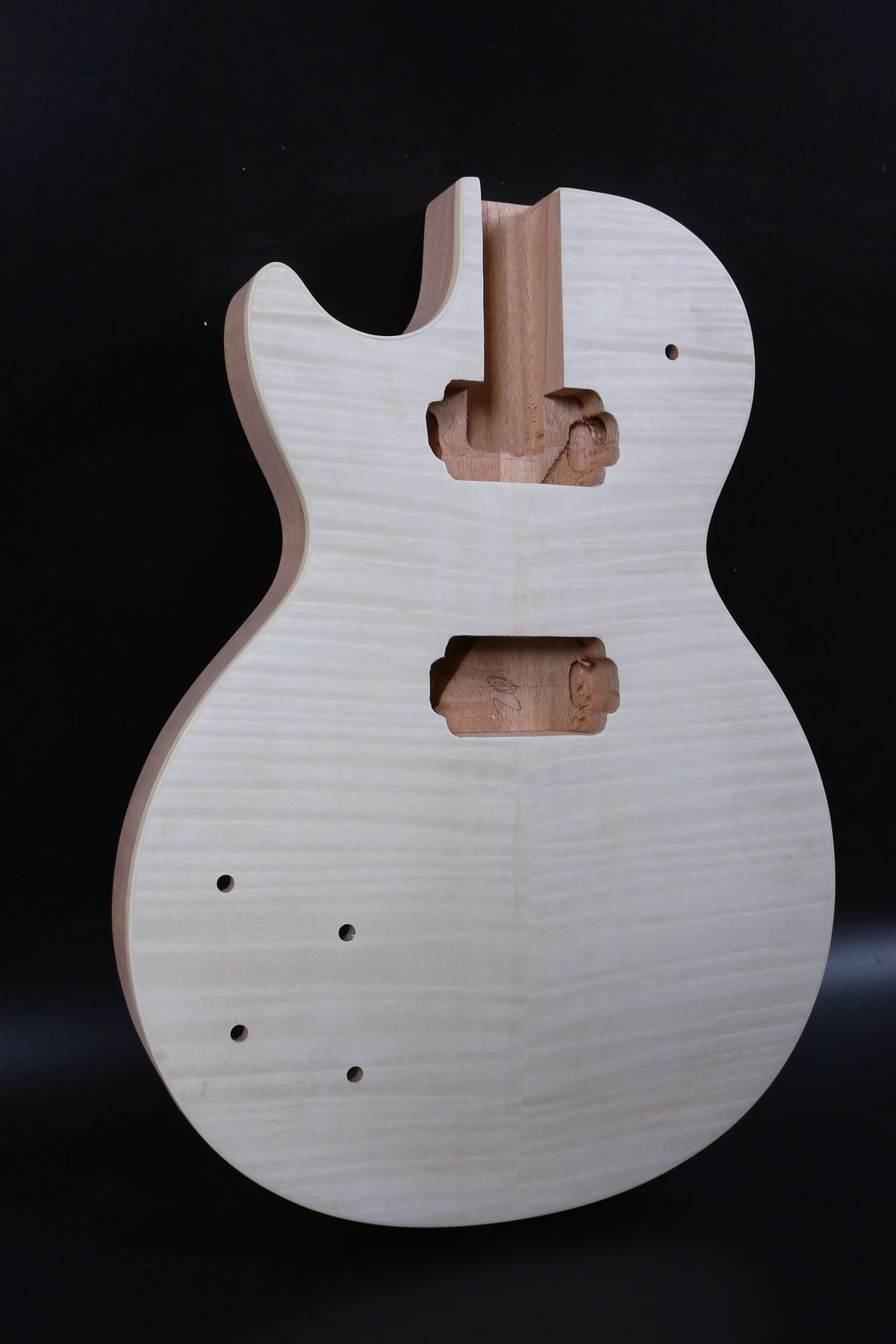 

New Guitar Body DIY Electric Guitar Body Replacement Solid Wood Flame Maple Veener Set in style