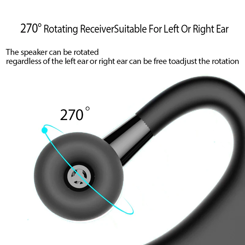 VAORLO V9 Earphone Bluetooth Driver Olahraga Headphone Nirkabel Mobil dengan Mikrofon HD Panggilan Bebas Genggam Stereo Muic Headset Bisnis V8