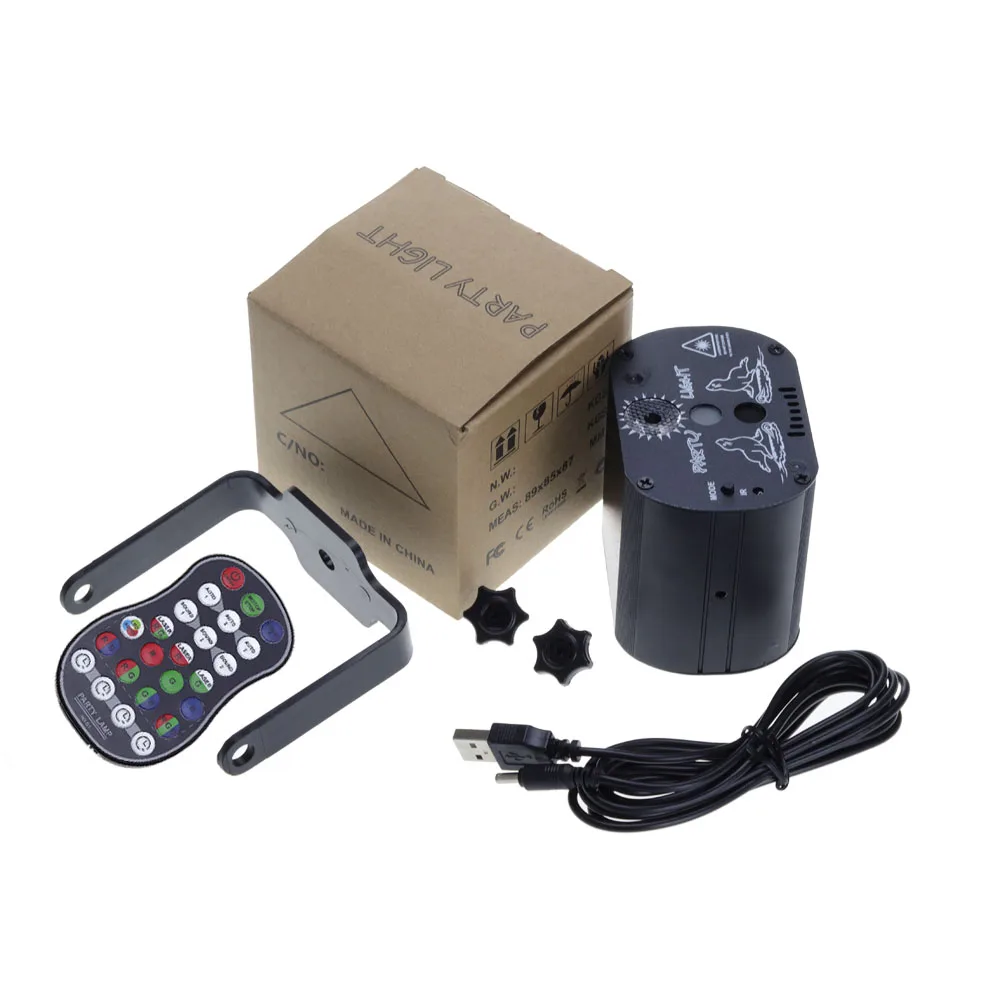 Disco LED Light 60 Patterns RGB Laser Projection Lamp Wireless Controller Effect Stage Lights Home Decotrative Party DJ KTV Ball