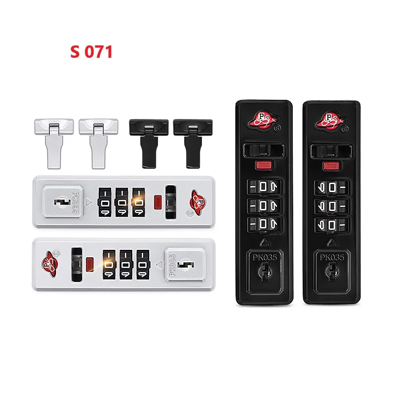 S071 S072 TSA007 Customs Code Lock Aluminum Frame Box Trolley Luggage Anti-Theft Code Lock