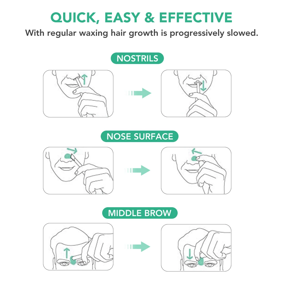 Zestaw do woskowania do nosa bezbolesny przenośny dla mężczyzn i kobiet woskowanie paznokci zestaw do usuwania włosów czyszczenie paznokci zestaw do woskowania obcinacz do nosa