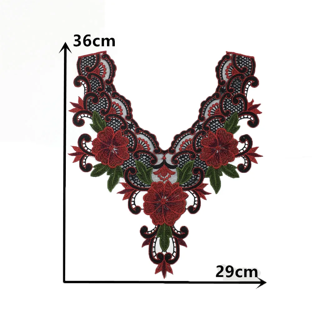 Lace fake collar embroidery chest applique fabric sewing DIY ladies craft supplies material accessories 1 piece for sale