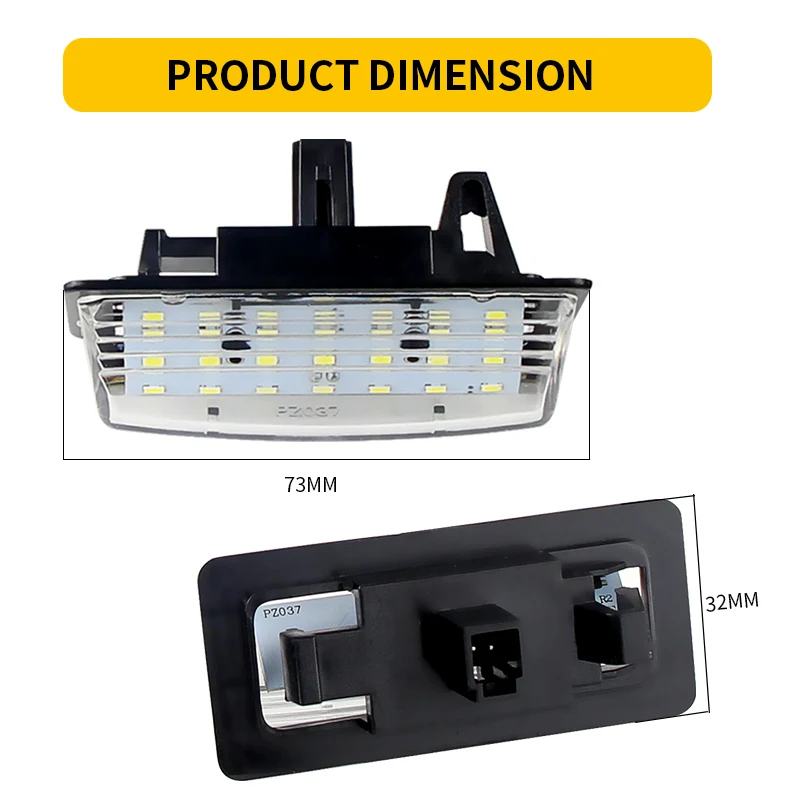 Car Rear License Plate Light Canbus LED Plate License Light For Nissan TEANA J31 TEANA J32 Car Tail Number Plate Light