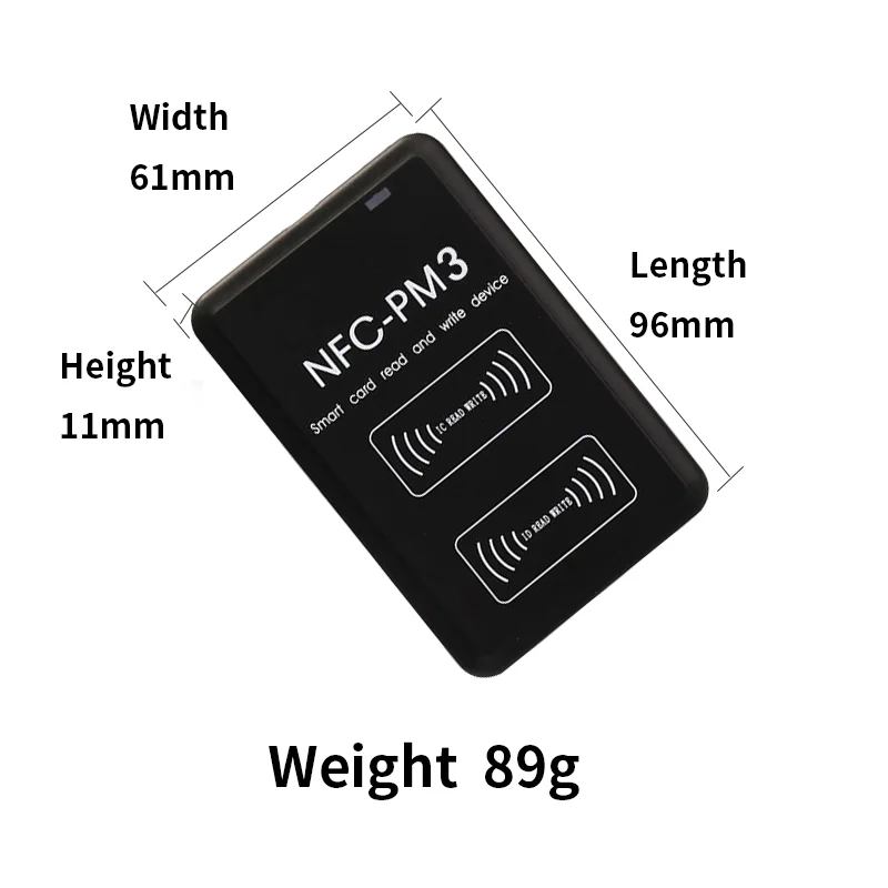 NFC PM3 RFID Writer IC 13.56MHZ USB Port Free Software NFC RFID Reader Writer for Rfid Nfc Card Copier Clone Crack