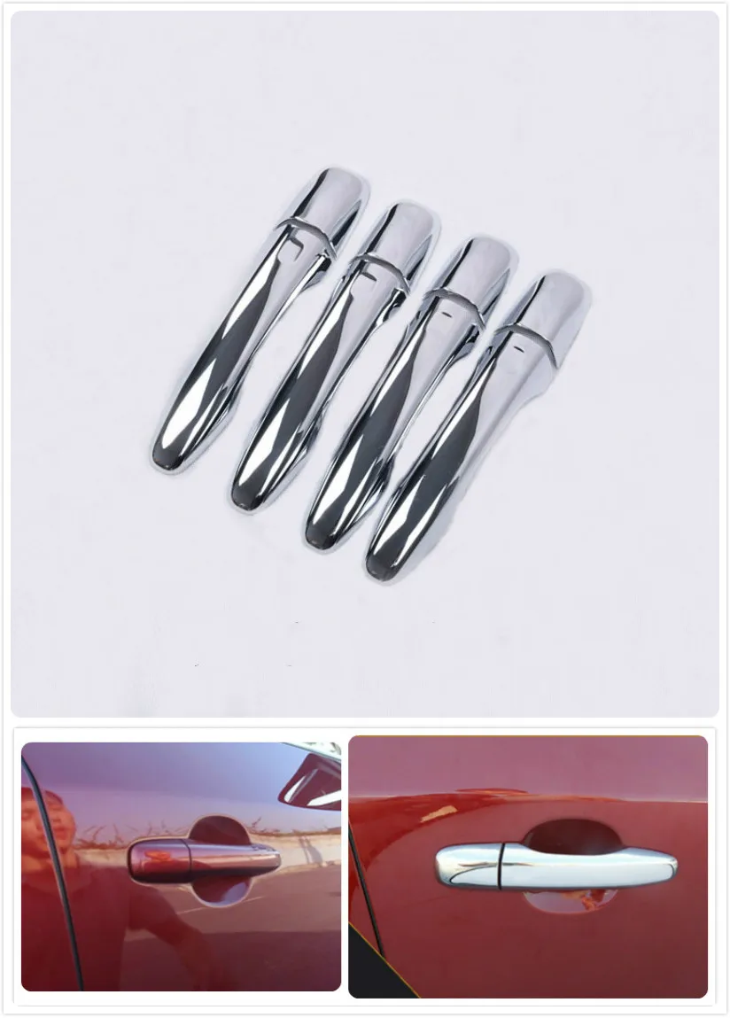 FUNDUOO For Volvo XC60 / Volvo S60  / Volvo V40 / Volvo V60 2016 2017 2018 2019 New Chrome Car Door Handle Cover Trim Sticker