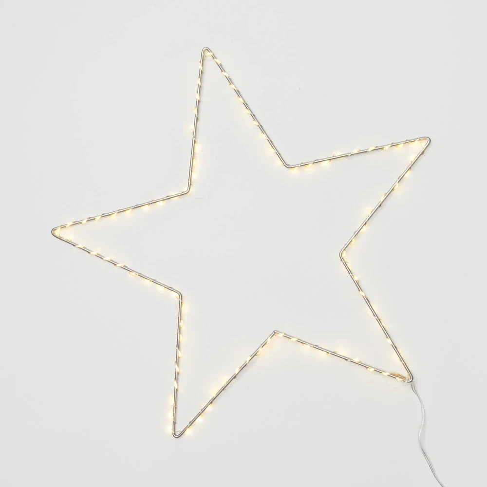 30cm Metal Moon heart fairy lights hoop led garland Star Wall light Battery string lights for Wedding party Home Decoration