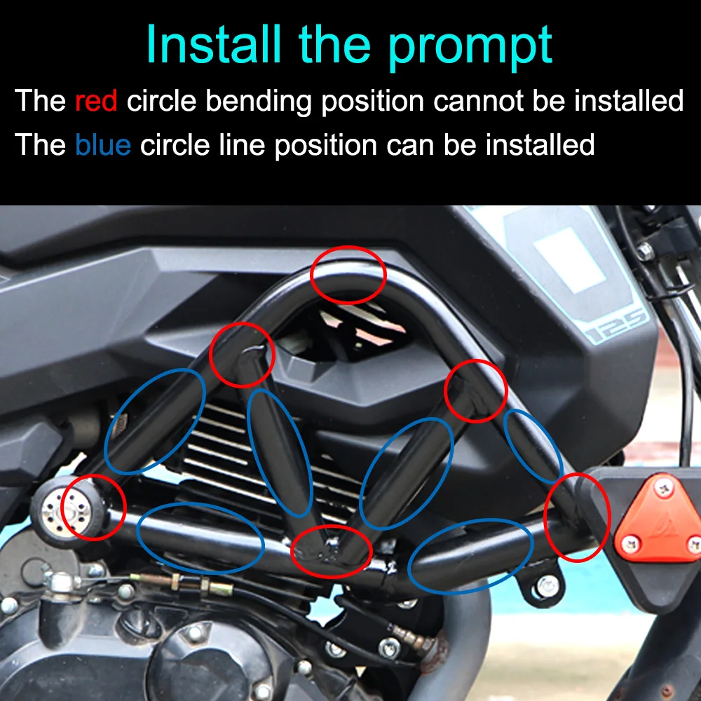 Engine Bumper Guard Blocks Fit for 22/25/28mm for Honda Decorative Block Crash Bar Motorcycle Engine Guard Protector