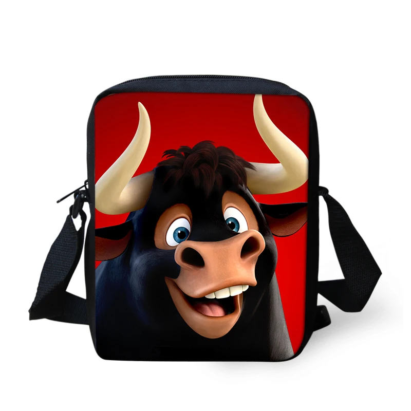 ใหม่การ์ตูน Bull พิมพ์เด็ก Messenger กระเป๋าเด็กเล็กกระเป๋า Lady Casual Mini กระเป๋าเด็ก Crossbody Pack