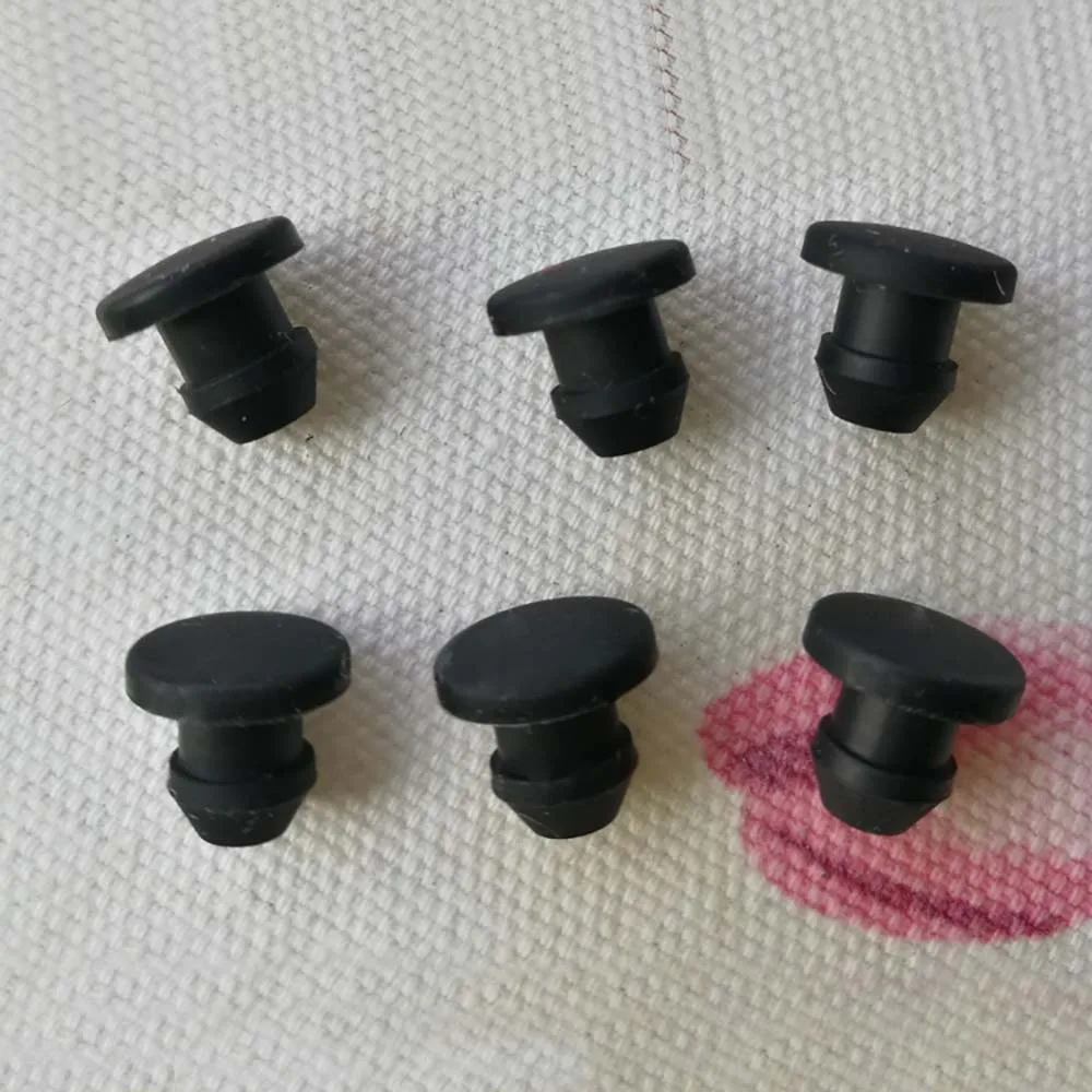 4/10/20/50/100PCS 2.5mm-14mm Black Solid Silicone Rubber Caps T Type Plug Cover Snap-on Gasket Blanking End Seal Stopper