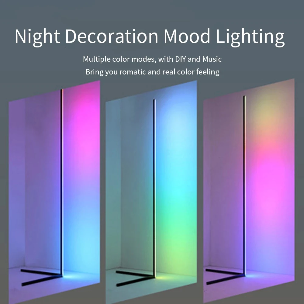 RGBW LED Boden lampe Schlafzimmer Nacht Dekoration Boden Licht Wohnzimmer Rom Kunst Decor Indoor Atmosphärischen Stehend Stand Beleuchtung