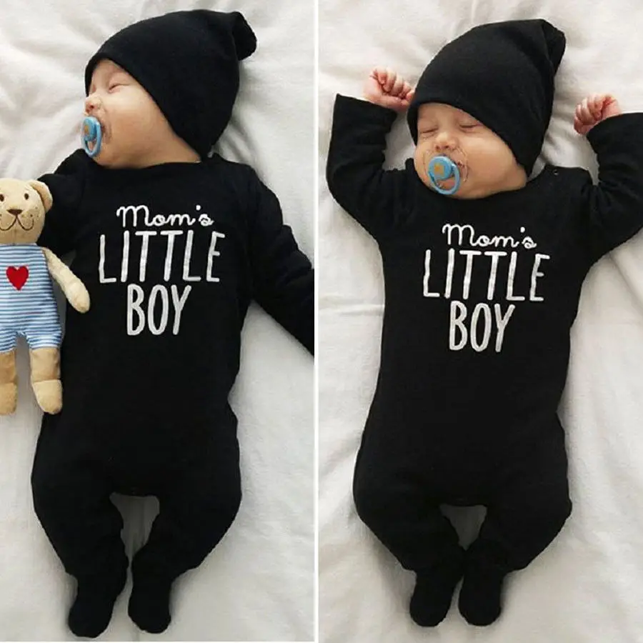 Autumn Winter Newborn Kids Baby Boys Long Sleeve Jumpsuit 0-24 Month Infant Baby Boys Romper Outfits Clothes