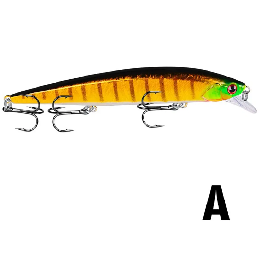 Señuelo de pesca Wobbler de 135mm y 18g, cebo duro Artificial flotante Minnow Crankbait, ojos 3D, aparejos de pesca para lubina y Lucio, 1 ud.