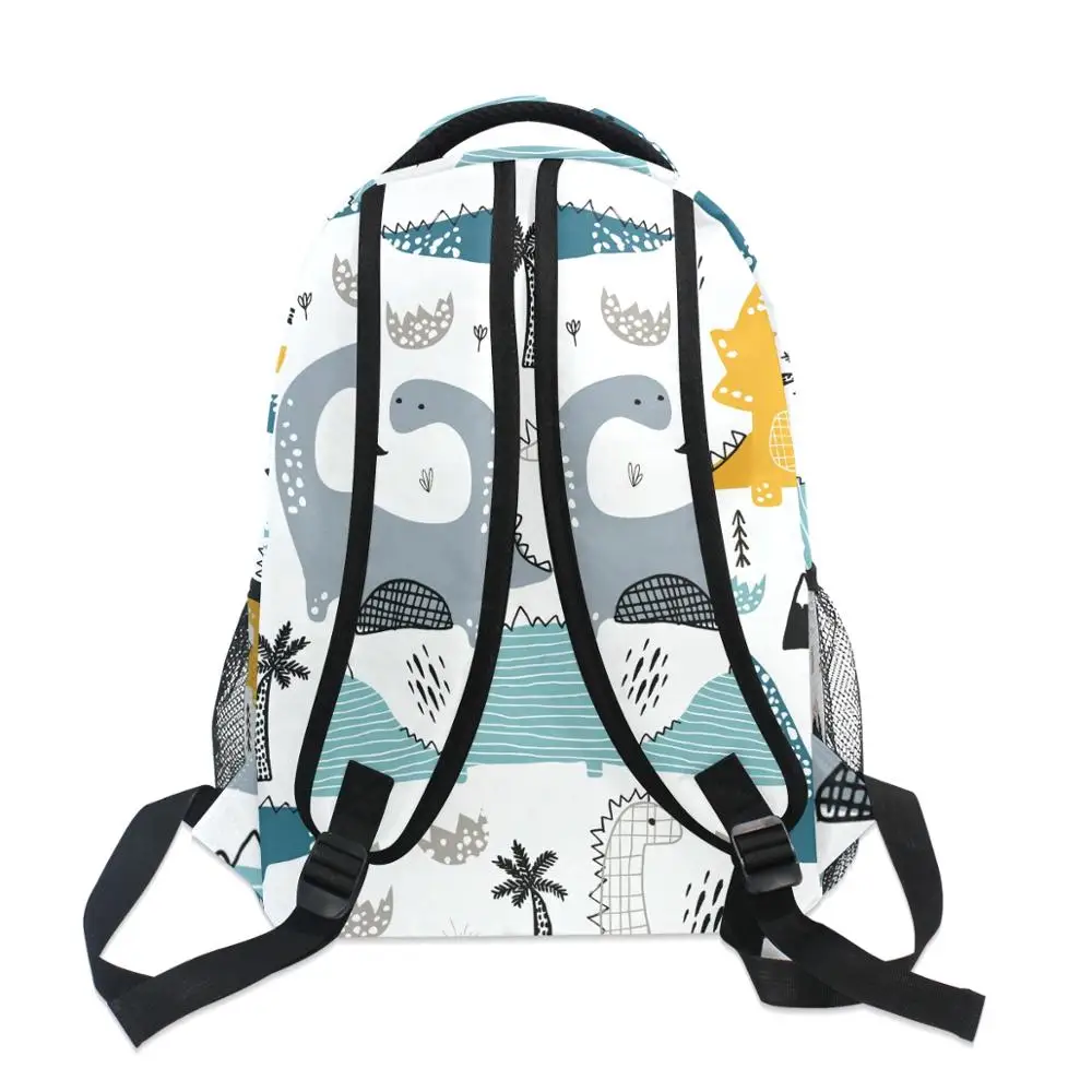 ALAZA 3 stks/set Kinderen Schooltassen Kids Dinosaurus print Rugzak Jongens Meisjes Schooltas Baby Peuter Tas Mochila Infantil 2022 Nieuwe