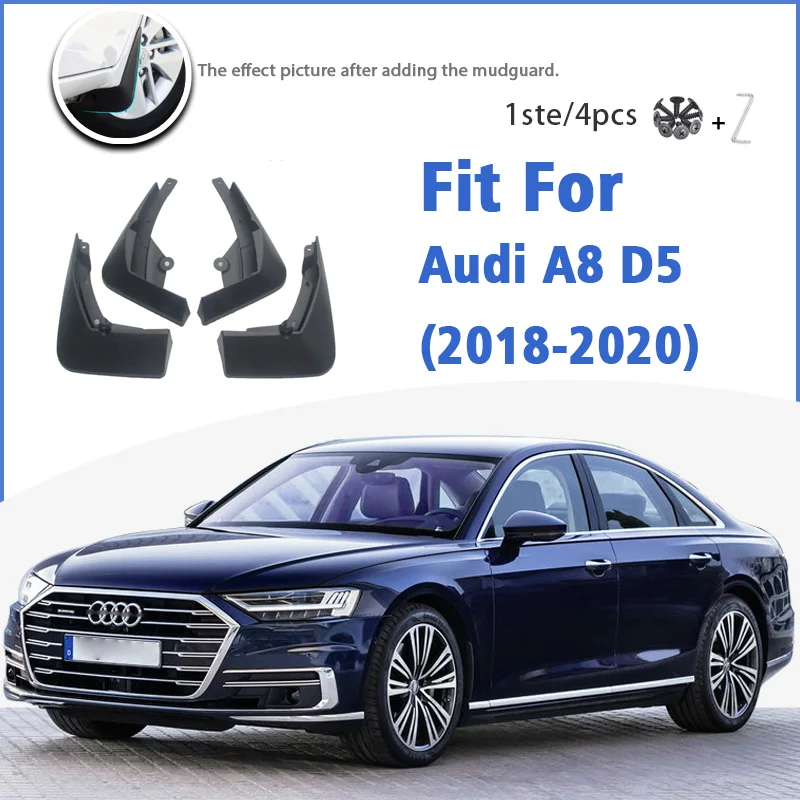 

Брызговик для Audi A8 D5 2018 2019 2020 спереди и сзади 4 шт., Аксессуары для брызговиков Auto Styline, брызговик, Fender 4th 4 Gen