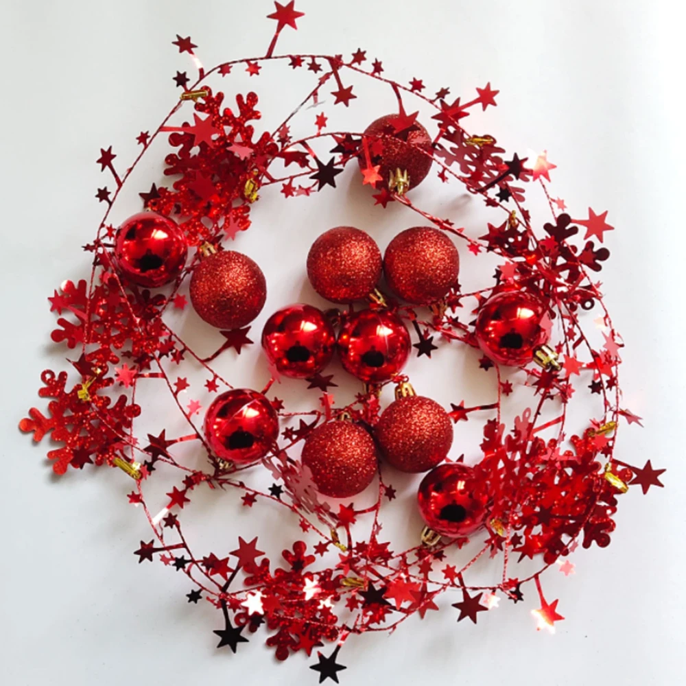 

Christmas Decoration Christmas Cane Hanging Ball Snowflake Christmas Tree Ornaments Balls for Xmas Home Decorations