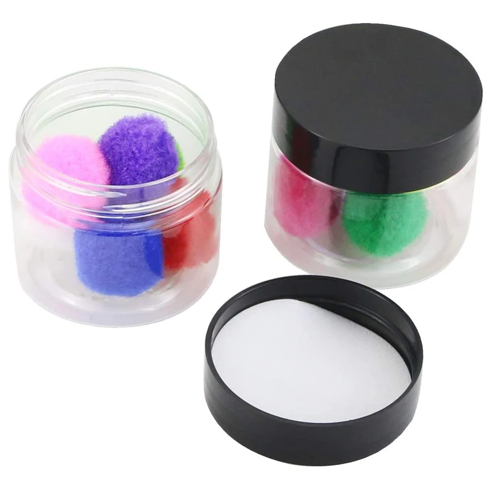 30Pcs/pack 50g Plastic Cosmetics Jar Makeup Box Travel Face Cream Bottle Container Empty Makeup Jar Pot Refillable Bottles