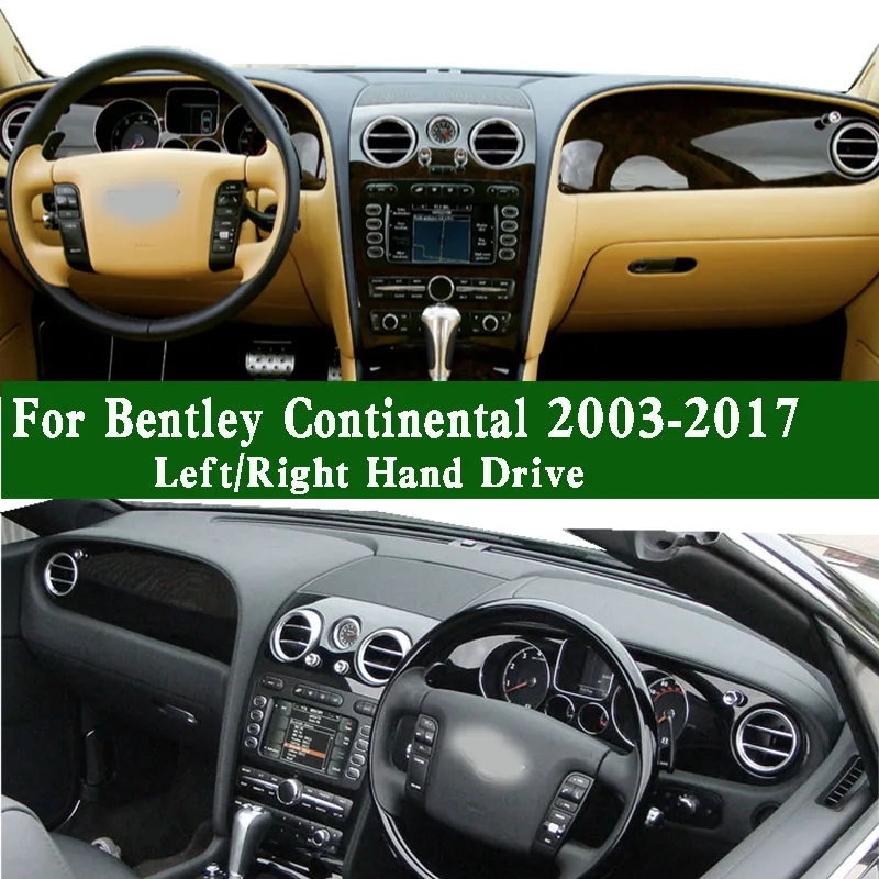 

For Bentley Continental GT GTC 2003-2017 Dashmat Dashboard Cover Instrument Panel Sunscreen Pad Dash Mat Anti-Dirt Proof