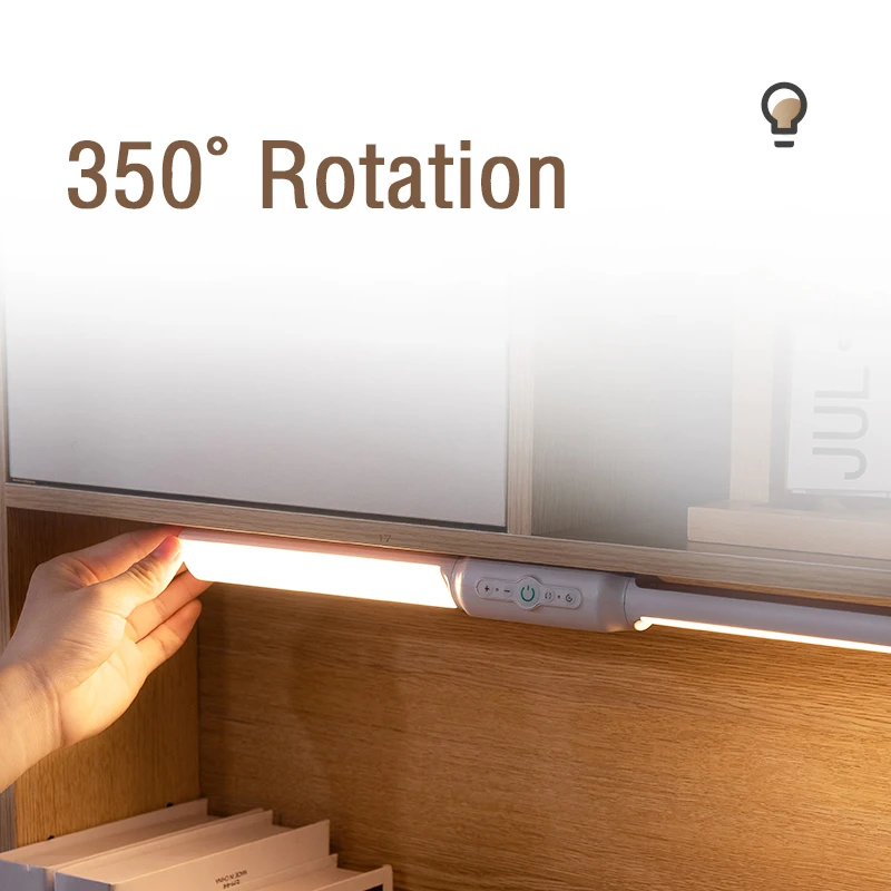 LED Magnetic Attraction Desk Lamp Timing Dimming Rotating Dormitory Charging Wall Light Bedroom Kitchen Bathroom Cabinet Lamp image 3