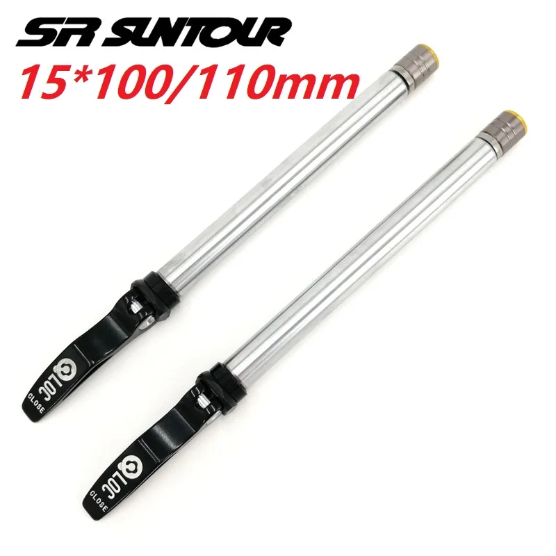 SR SUNTOUR LOC Thru Axle Quick Release Lever 15*100mm 15*110mm Mountain Bike Fork Quick Release Rod