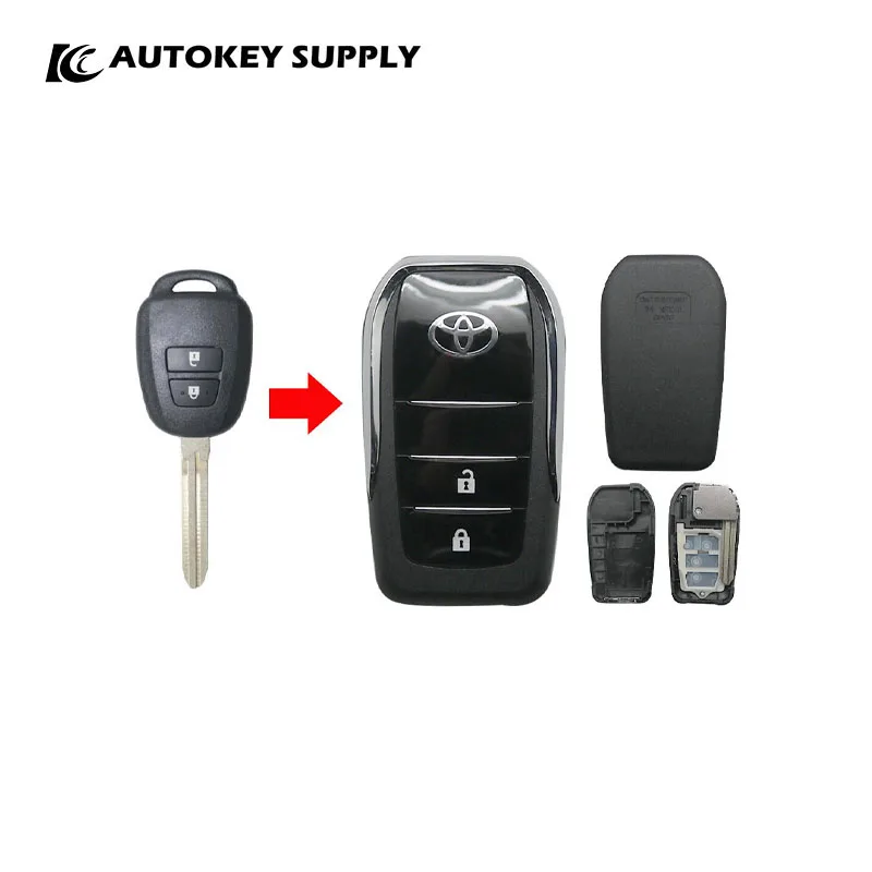 For Toyota 2 Buttons Suitable  2020  New Middle East Overbearing 2018 New Prado Key Shell Remote Control  Autokeysupply AKTYF128