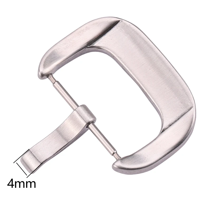 316l Stainless Steel Watch Buckle 18mm 20mm 22mm 24mm Watch Band Strap Silver Brushed Clasp Watch Accessories