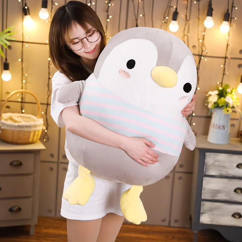 

70CM Giant Soft Fat Penguin Plush Toy Stuffed Cartoon Animal Doll Fashion Toy for Kids Baby Lovely Girls Christmas Birthday Gift