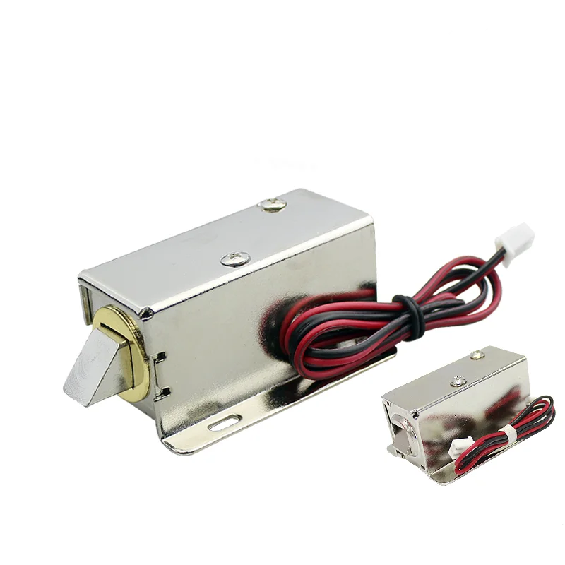 Serratura elettromagnetica 12V/24V Serratura elettronica per cassetto dell'armadietto Serratura elettrica Gruppo di rilascio Controllo accessi solenoide