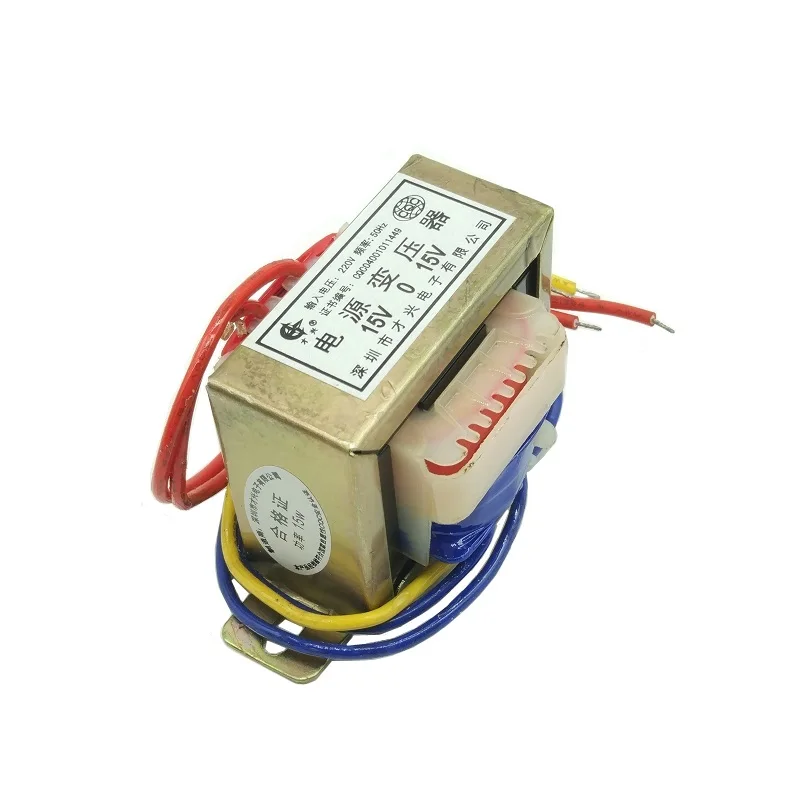 

EI57-25 power transformer DB-15VA 220V to double 15V 0.5A 15V*2 15W dual