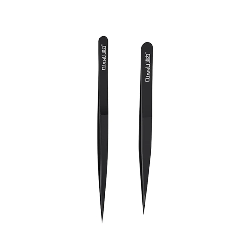 Qianli iNeezy Ultra Fine Pinzette Manuale Gringding Non-magnetici In Acciaio Pinzette BGA Ponticello di Riparazione Pinze per la Riparazione Del Telefono