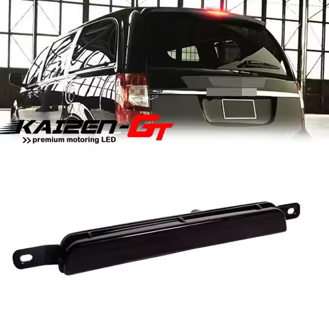 Smoked Lens Red LED High Mount Third 3rd Brake/Stop Light For 2008-2017 Dodge Grand Caravan, For 2008-2015 Chrysler Town&amp;Country