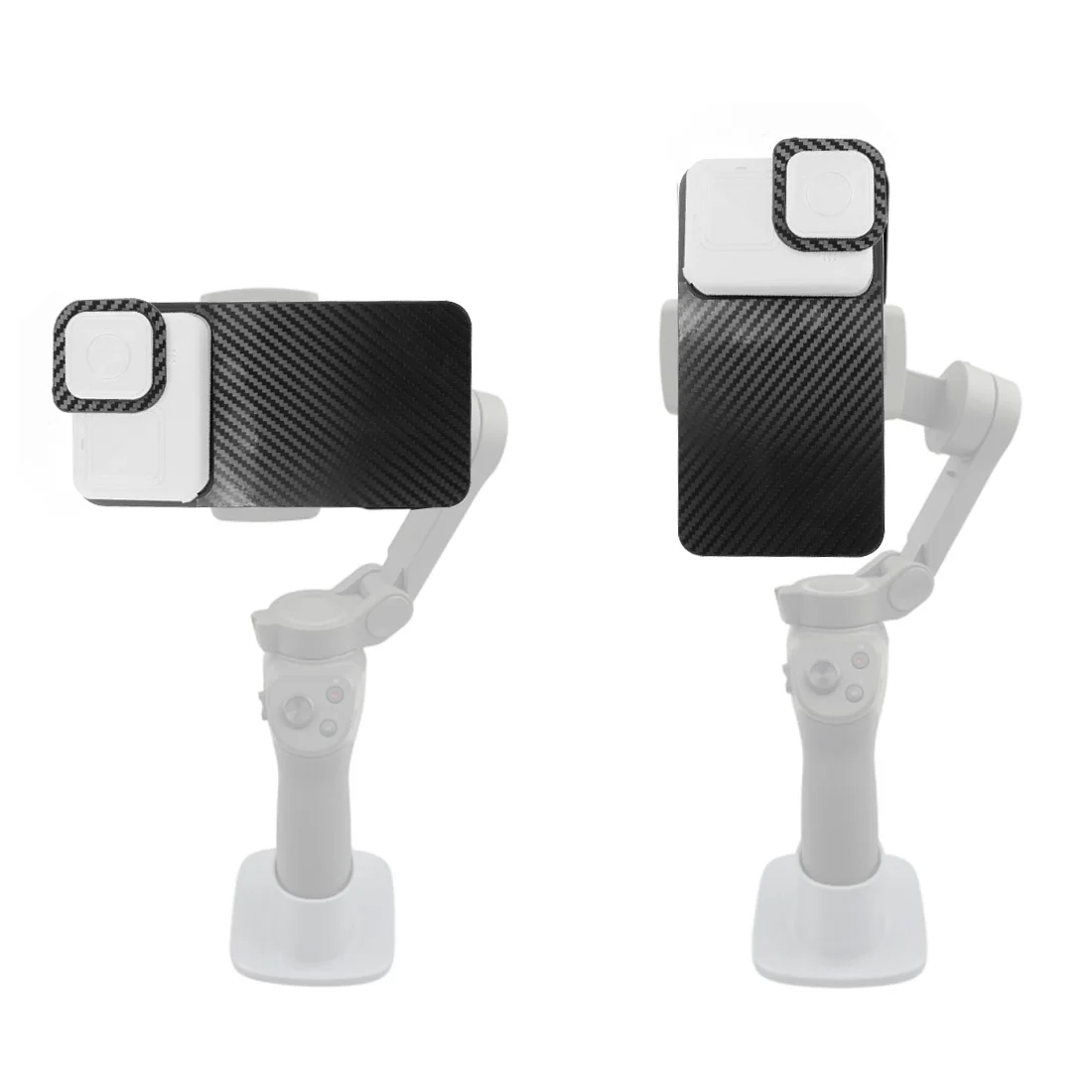Adaptador gimbal portátil de impressão 3d para gopro 11 10 9/ 8 interruptor de câmera de ação placa de montagem contrapeso para dji osmo mobile 4 3 om4