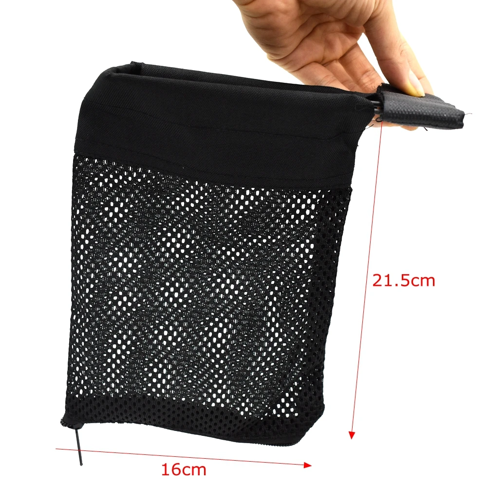 Tactical Rifle Ammo Brass Shell Catcher AR 15 M4 AK47 Mesh Zipper Shell Trap Bag Hunting Airsoft Bullet Wrap Catcher Zipper Bag