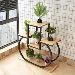 New living room home flower shelf New house decoration shelf multi-layer living room interior balcony decoration iron frame pot