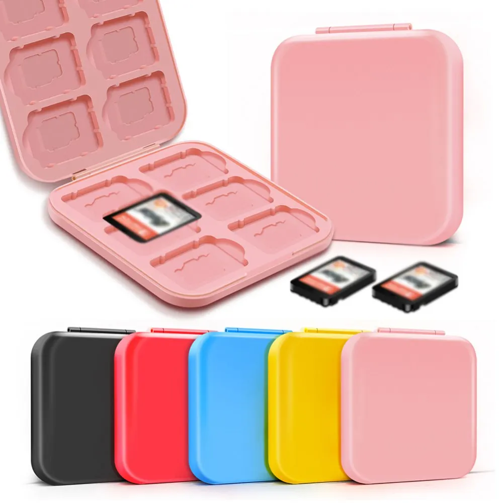 

12 Slots Game Cards Storage Holder Case for Nintendo Switch Game Cards Holder Hard Case Carrying Box For Micro SD Memory TF Card