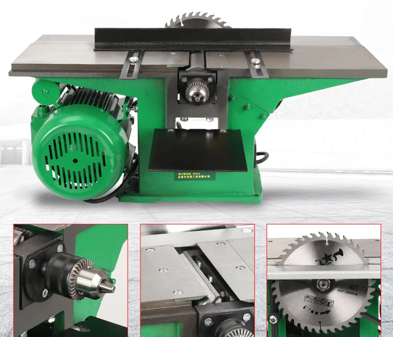 Jointer de aplainamento do benchtop de 6 / 8 Polegada com suporte resistente para a plaina da espessura do corte de madeira