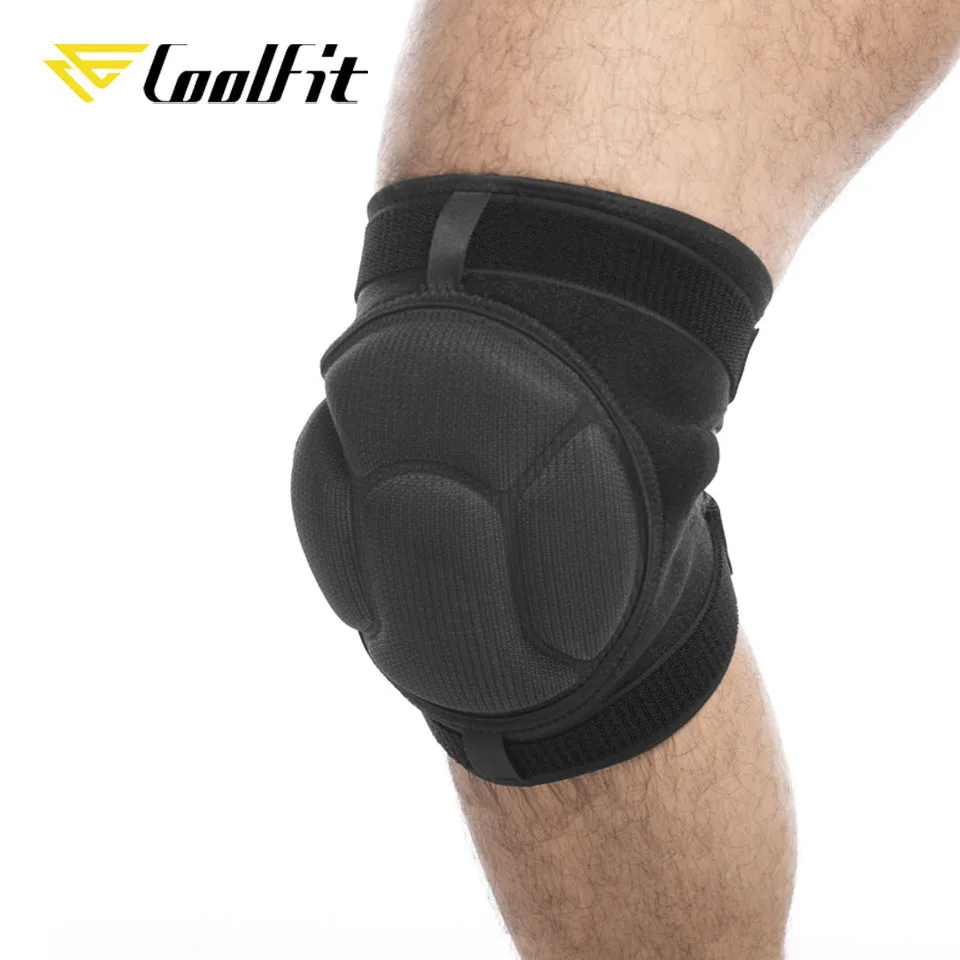 CoolFit 1Pair Sports Knee Pads Knee Thicken Sponge Support Knee Protector Brace Basketball Running Knee Pad Kneecap